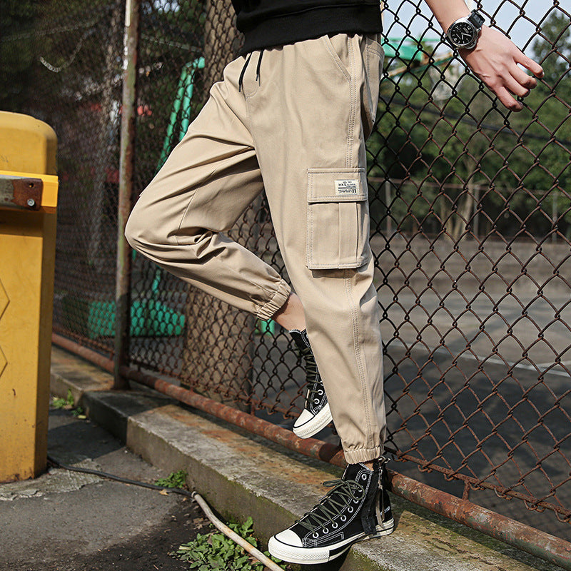 Men Cargo Pants Retro Classic Men's Pants Trendy Spring and Autumn Overalls Men's Loose Leisure Sports