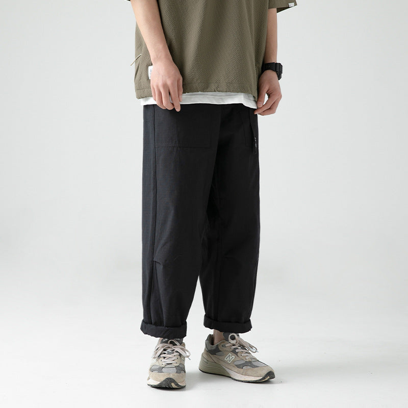 Men Cargo Pants Retro Classic Men's Lightweight Casual Men's Spring Loose Trousers