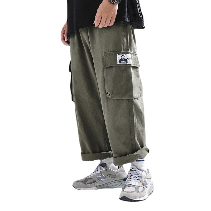 Men Cargo Pants Retro Classic Loose Large Size Spring and Autumn