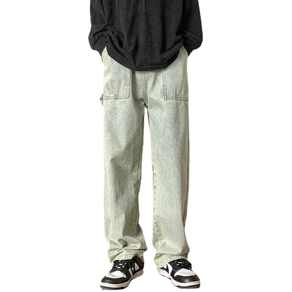 Men Cargo Pants Retro Classic Men's Autumn Winter Pants