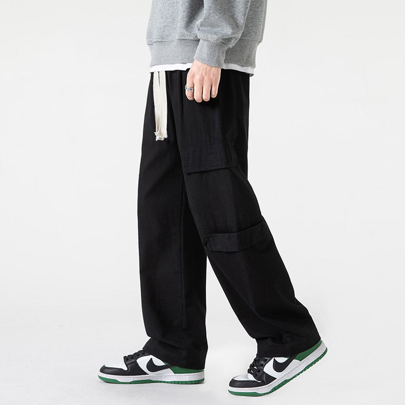 Men Cargo Pants Retro Classic Pants Cotton Sweat Pants Spring Style Loose Sports and Leisure