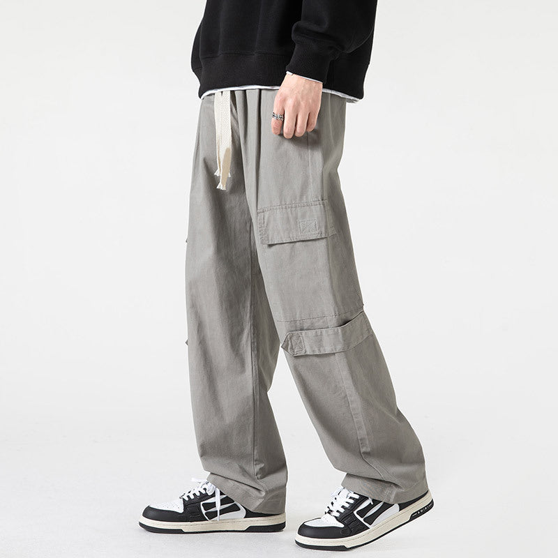 Men Cargo Pants Retro Classic Pants Cotton Sweat Pants Spring Style Loose Sports and Leisure