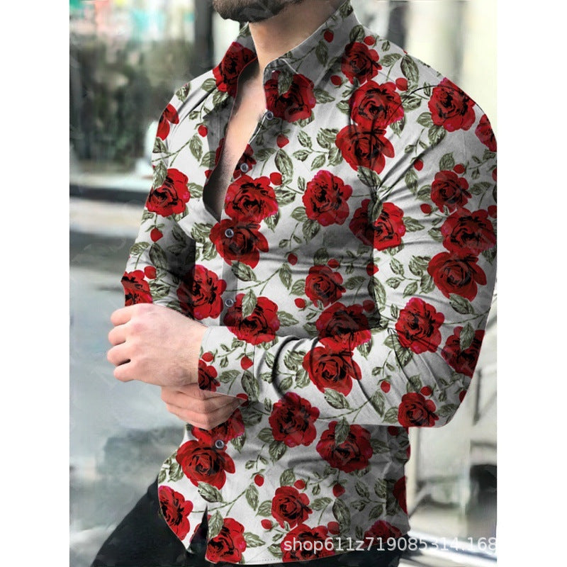 Men Beach Leisure T Shirts Summer Men's Casual Long Sleeve