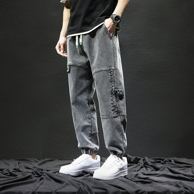 Men Cargo Pants Retro Classic Spring Overalls Men's Loose Casual Pants