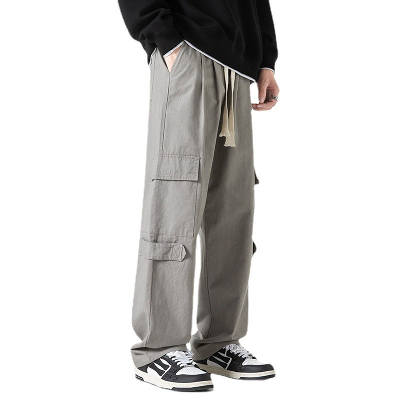 Men Cargo Pants Retro Classic Pants Cotton Sweat Pants Spring Style Loose Sports and Leisure